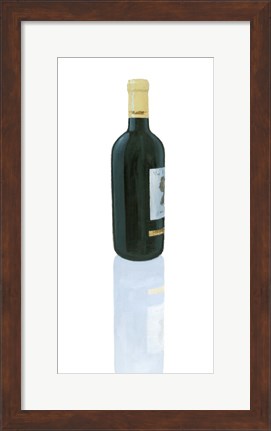 Framed Wine Stance III Print