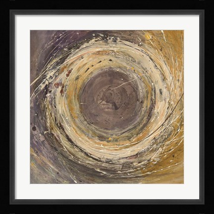 Framed Wooden Rings Print