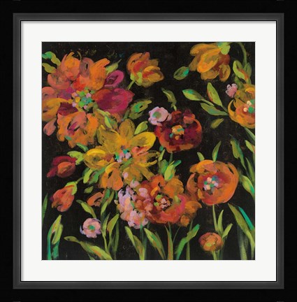 Framed July Garden Trio III Print