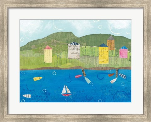 Framed Coastal Harbor II Print
