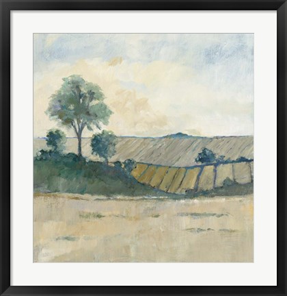 Framed Fields before the Storm Print
