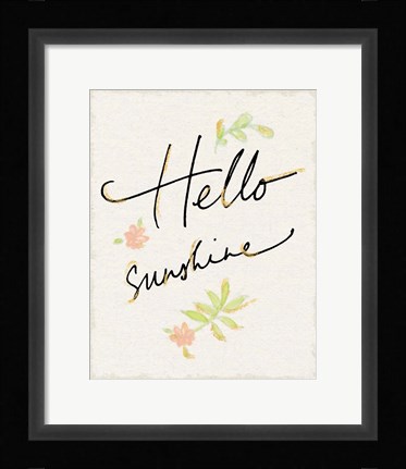 Framed Hello Sunshine Print