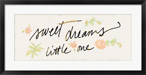 Framed Sweet Dreams Little One Print