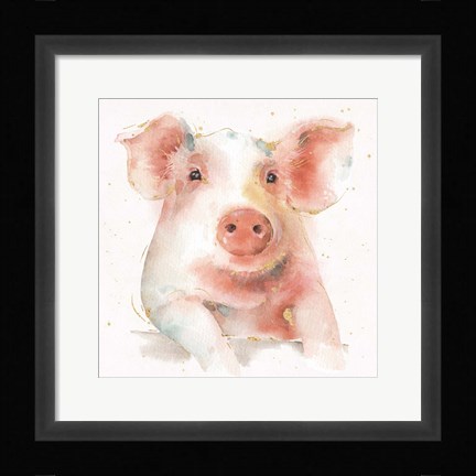Framed Farm Friends III Print