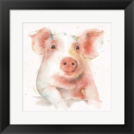 Framed Farm Friends III Print