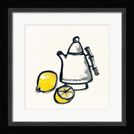 Framed Tea and Lemons Print