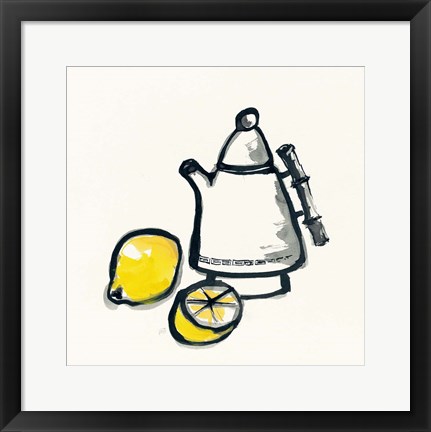 Framed Tea and Lemons Print