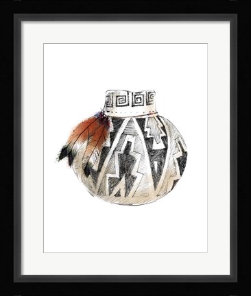 Framed Indian Pottery Print