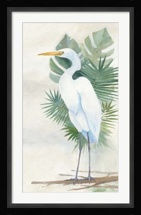 Framed Standing Egret II Print