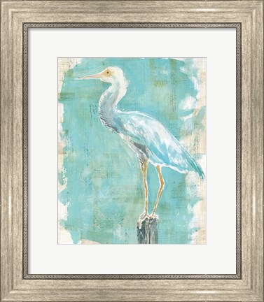 Framed Coastal Egret II Print