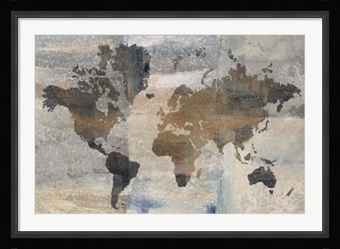 Framed Stone World Print
