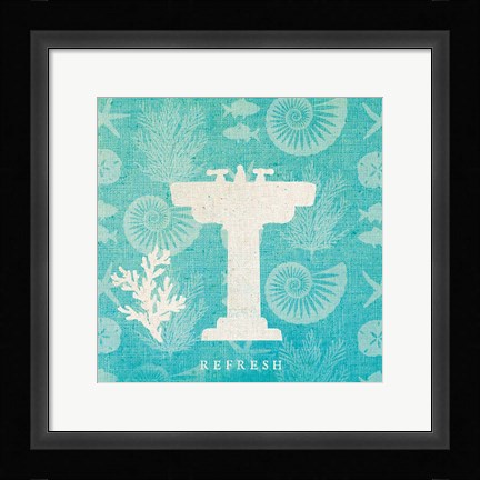 Framed Pacific Bath III Print