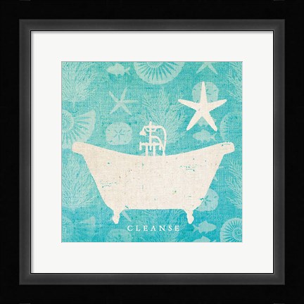 Framed Pacific Bath IV Print