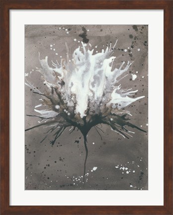 Framed Splash of Flowers I Print