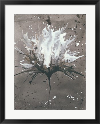 Framed Splash of Flowers I Print