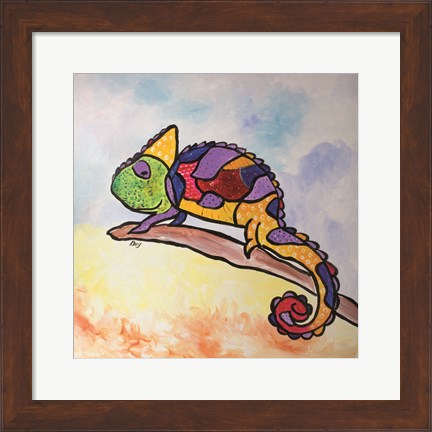 Framed Colorful Creature Print