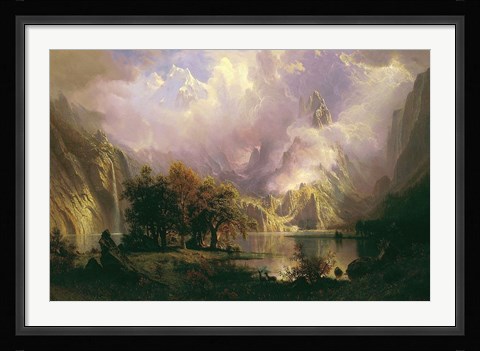 Framed Rocky Mountain Landscape Print
