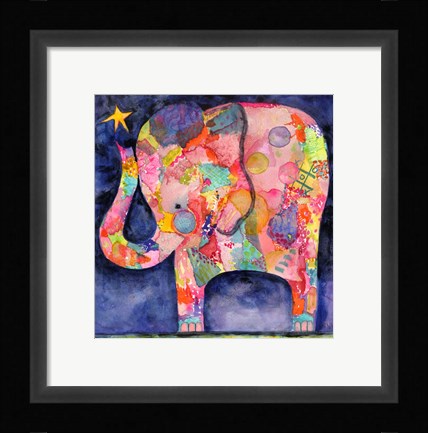 Framed All Within Reach Elephant Print