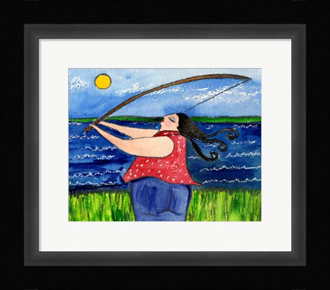Framed Big Diva Fishing Print
