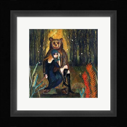 Framed Big Eyed Girl The Wanderer Print