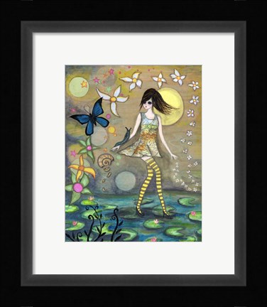 Framed Big Eyed Girl Truth Print