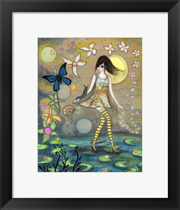 Framed Big Eyed Girl Truth Print