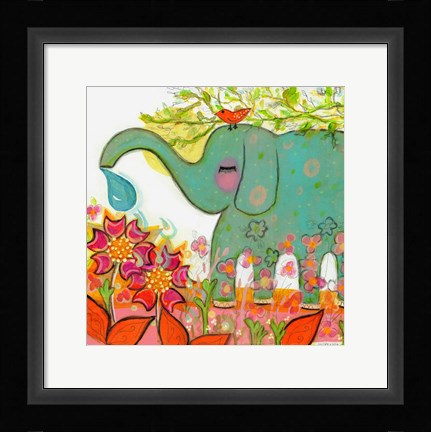 Framed Connected - Elephant Print