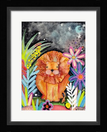 Framed Good To Be King Lion Print