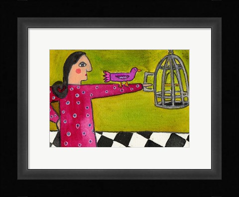 Framed Into The Cage You Go Print