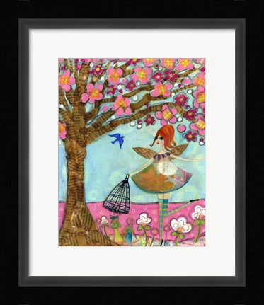 Framed Spring Beginnings Fairy Print