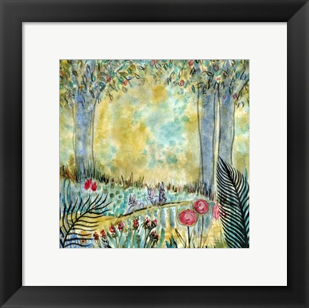 Framed Three Rabbits Print