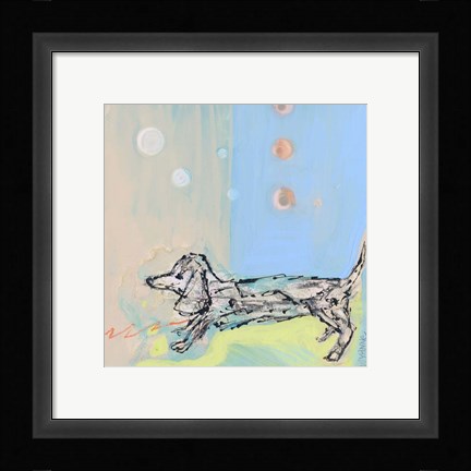 Framed Doxie Stretch Print