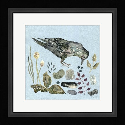 Framed Fallen Blueberries Print