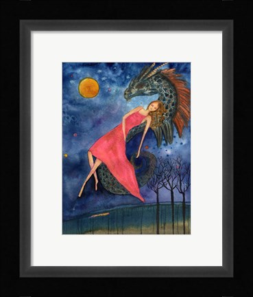 Framed Swept Away By The Beast Print