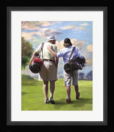 Framed Golfing Buddies Print