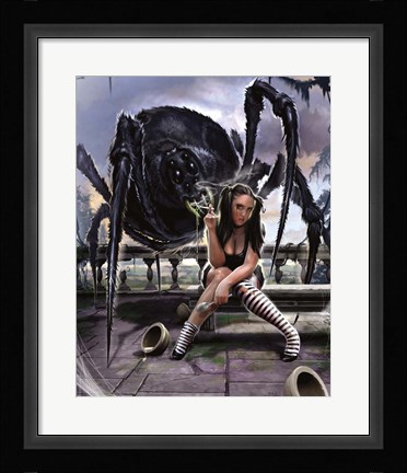 Framed Miss Muffet Print