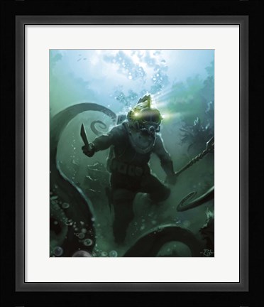 Framed Tentacles Print