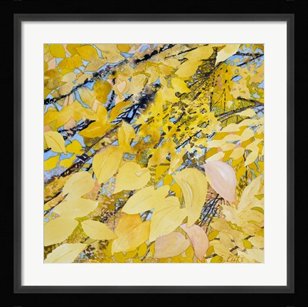 Framed Golden Leaves Print