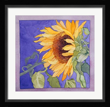 Framed Sunflower I Print