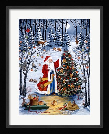 Framed Northwoods Christmas Print