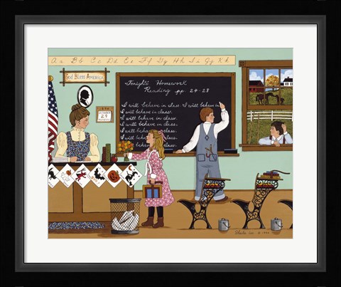 Framed Staying After School Print