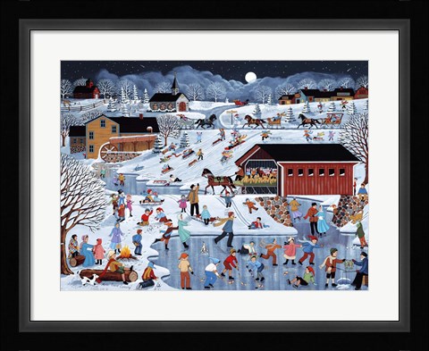 Framed More Snow Coming Print