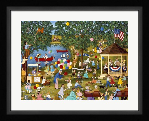 Framed Fourth of July Lake Print