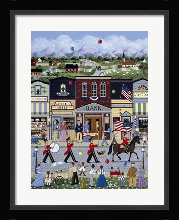 Framed Home Town Parade Print