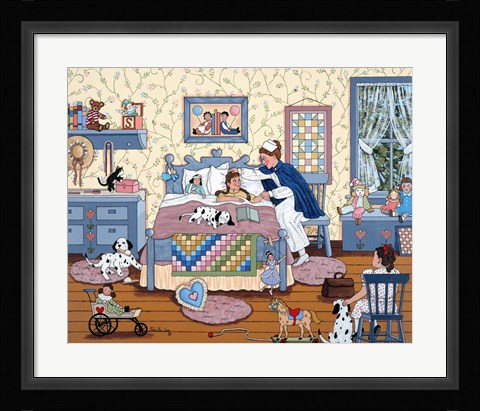 Framed Visiting Nurse Print