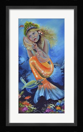 Framed Little Mermaid Print