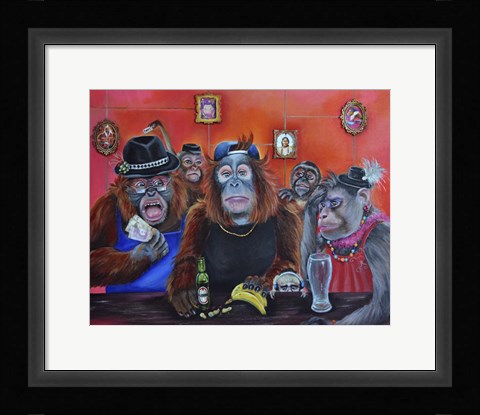Framed Monkey Business Print