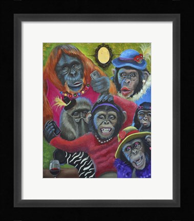 Framed Monkey Selfies Print