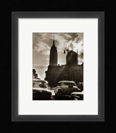 Framed 42nd Street NYC 1955 Print