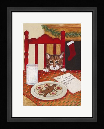 Framed Message To Santa Print